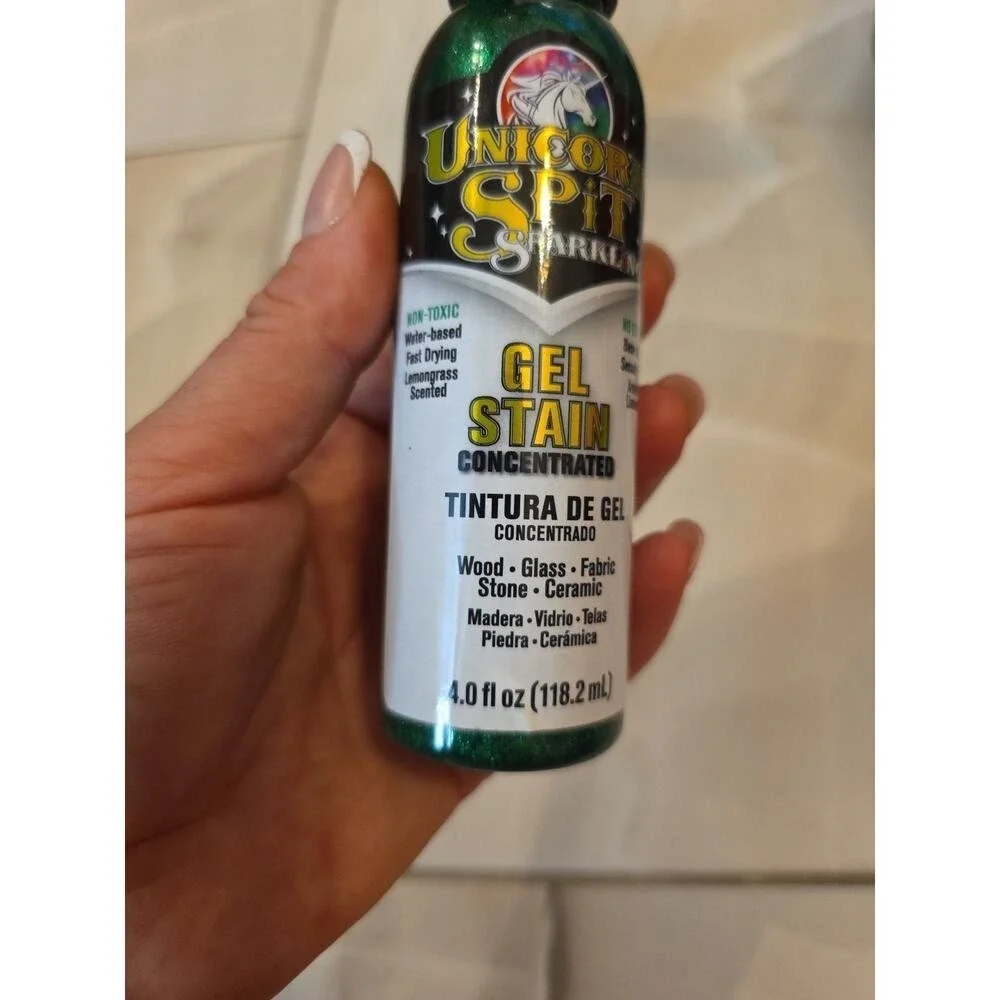 5770007 Gel Stain and Glaze, Dragon's Belly 4.0 FL OZ Bottle, Green D4